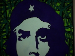 Alejandra Famá pinta al Che
